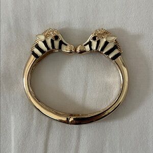 Kissing Zebra Bangle Bracelet